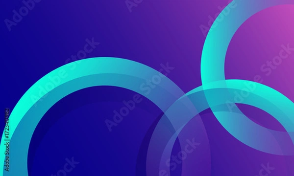 Fototapeta Abstract purple background with blue circles. Vector illustration