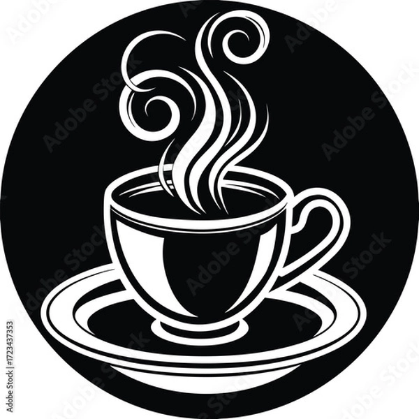 Obraz  silhouette on white background