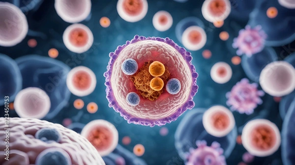 Fototapeta 3d rendered illustration of a virus