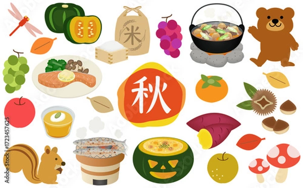 Obraz 秋のアイテムセット