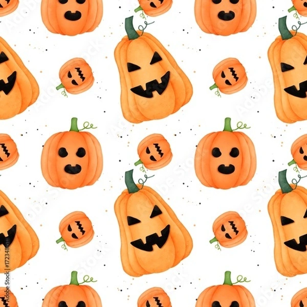 Obraz halloween seamless pattern