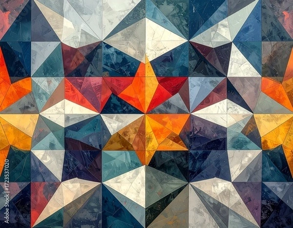 Obraz Geometric shape background image