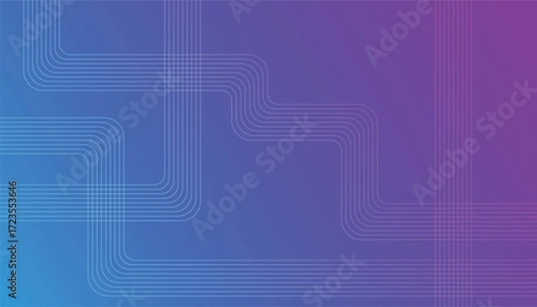 Fototapeta Abstract gradient pink and purple background. wavy lines and smooth curves in purple background. moving soft circle wave line stripe decoration