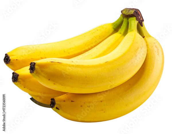 Obraz  Fresh Ripe Bananas in Minimalist Close-Up