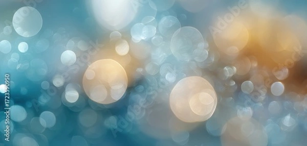 Fototapeta The mesmerizing bokeh effect creates an enchanting abstract background in soft colors.