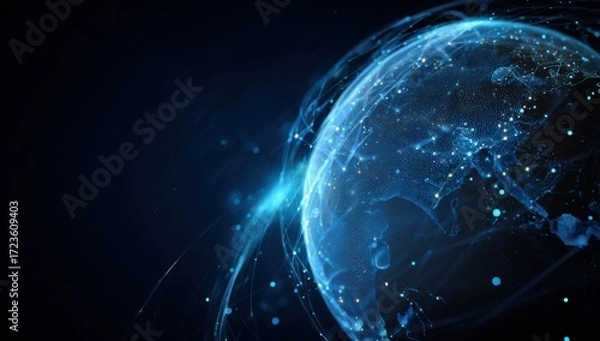 Fototapeta Abstract digital representation of Earth