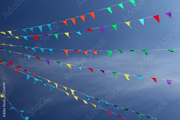 Obraz Flags & blue sky (2)