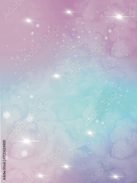 Obraz パステルのキラキラした壁紙