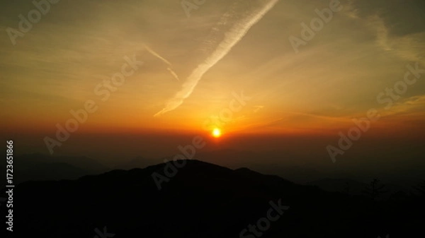 Obraz Beautiful natural scenery from Sobaeksan Mountain, Korea