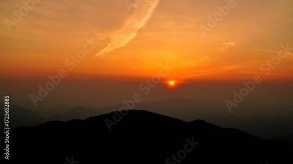 Obraz Beautiful natural scenery from Sobaeksan Mountain, Korea