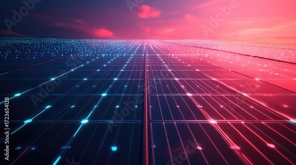 Fototapeta innovation high tech solar panel layering style