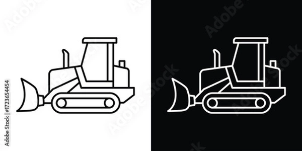 Obraz Bulldozer Icon