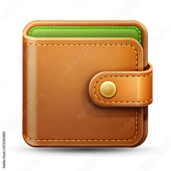 Fototapeta wallet icon