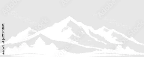 Fototapeta Dotted halftone waves. Abstract liquid shapes, wave effect dotted gradient texture waves isolated vector symbols set. Halftone graphic dots waves. Wave dotted halftone