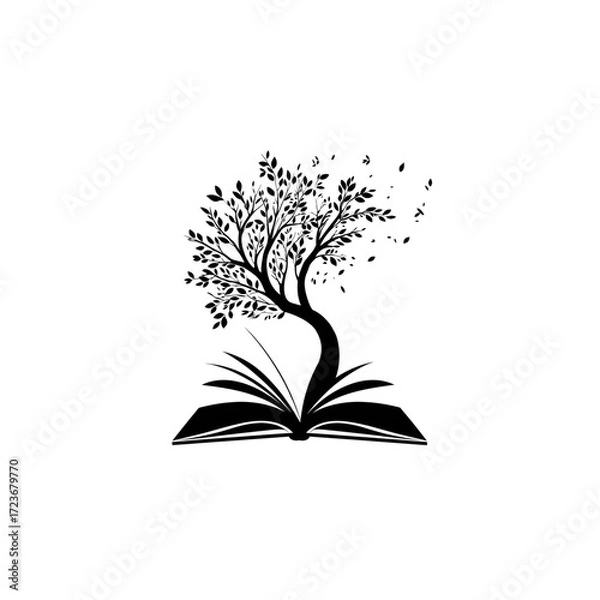 Obraz Silhouette of a majestic stag standing tall against a dark starry night sky