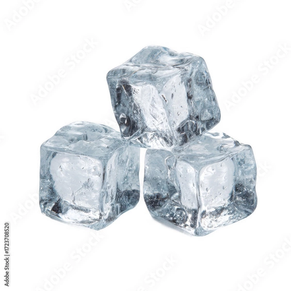 Fototapeta  ice cubes [ Transparent Background PNG].