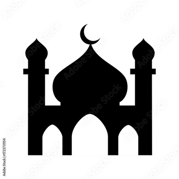 Fototapeta Icon of Mosque vector image