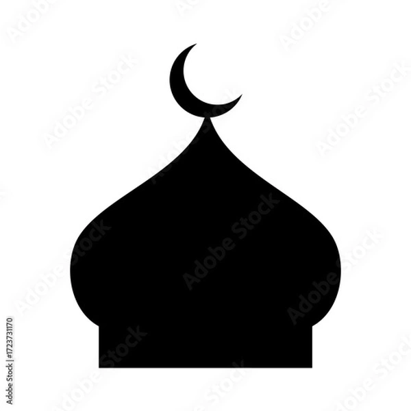 Fototapeta Icon of Mosque vector image