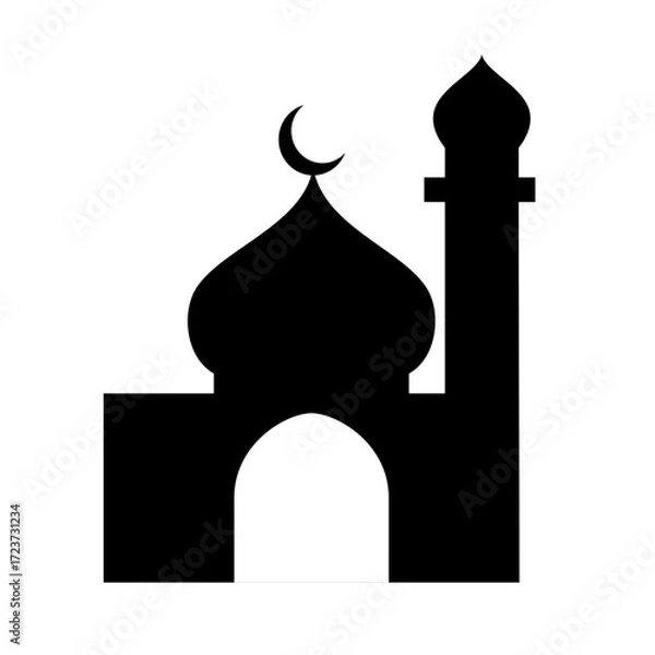 Fototapeta Icon of Mosque vector image