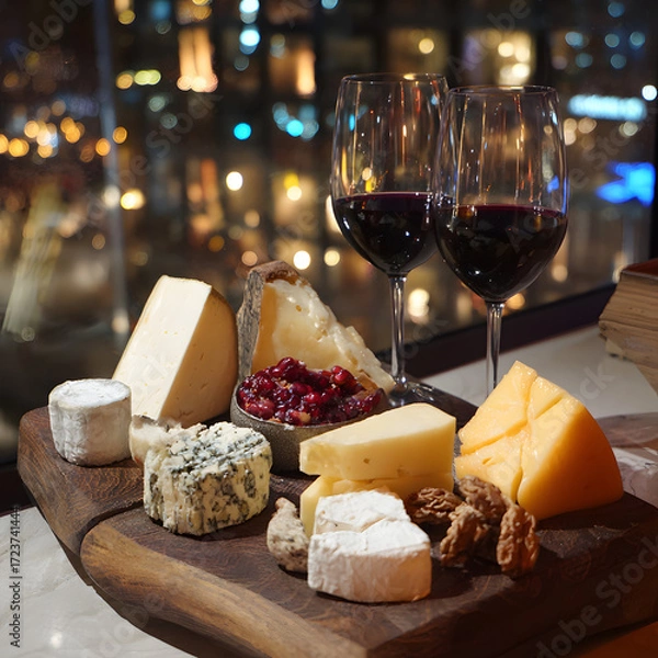 Obraz cheese and wine