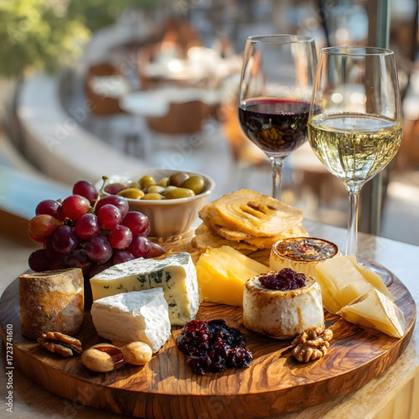 Obraz cheese and wine