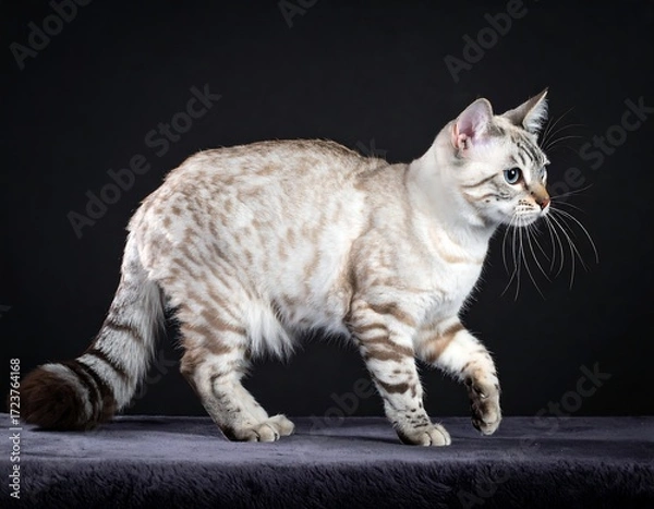 Obraz A Bengal cat in profile