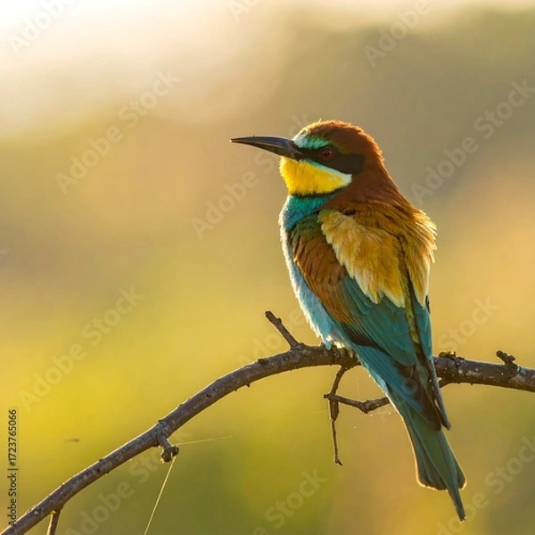 Obraz A colorful bird perched