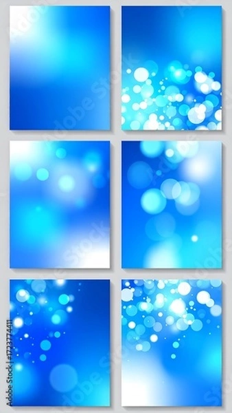 Obraz Abstract blue blurred backgrounds