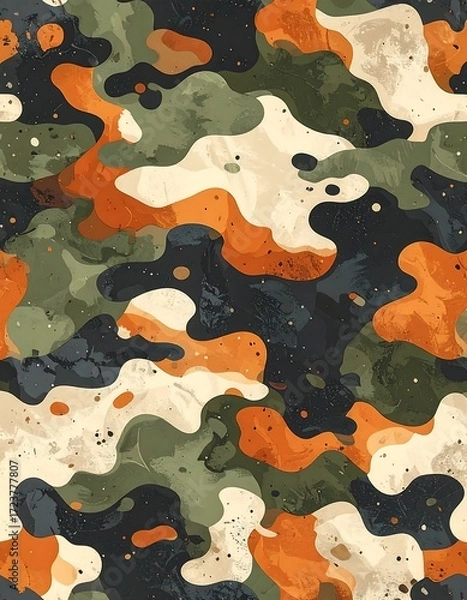 Obraz Abstract camouflage pattern (2)