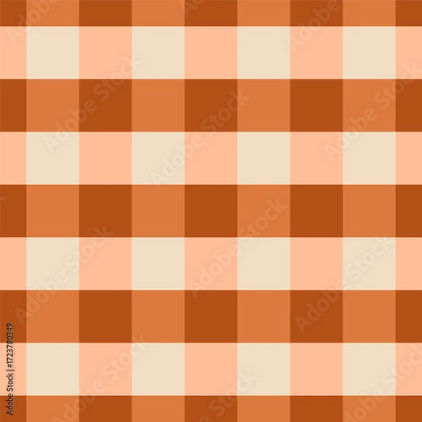 Fototapeta Subtle tartan checks in cozy fall colors. Perfect for quilting, aprons, and farmhouse style projects