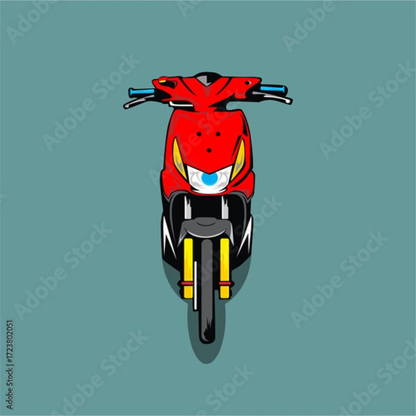 Obraz illustration motorcycle design vector