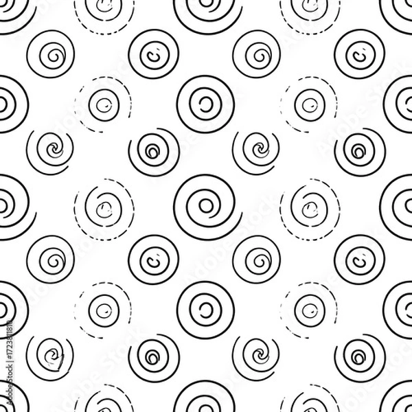 Fototapeta Abstract swirl circles pattern