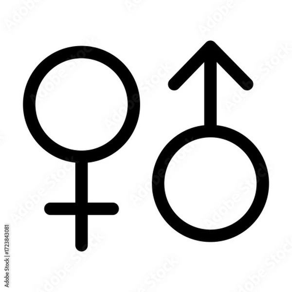 Obraz Gender icon. Vector icon design