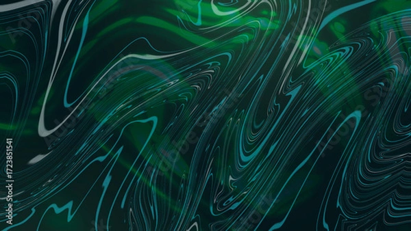 Obraz Abstract grunge  background with smoke and glass motion texture. Acid cyber green color y2k aesthetics. Backdrop design template.