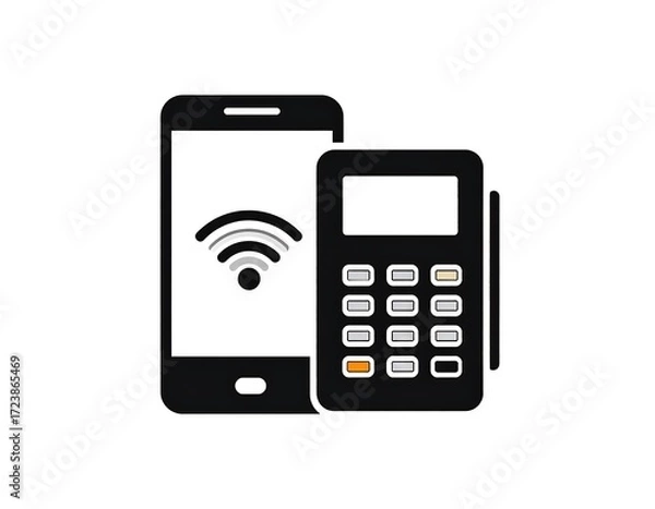 Fototapeta Mobile payment icon