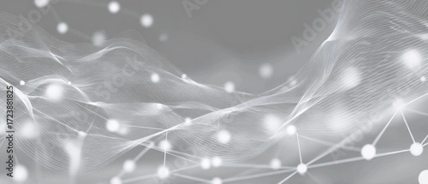 Fototapeta Abstract grayscale network design (2)