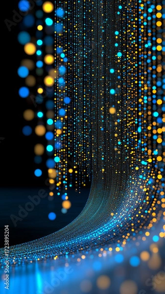 Obraz abstract background with glowing lights