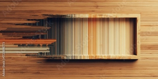 Obraz Creative Wooden Texture Display