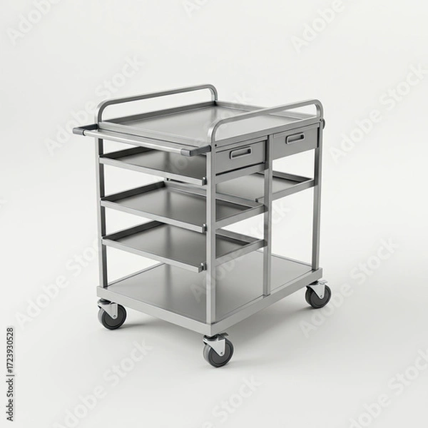 Obraz metal box isolated on white background