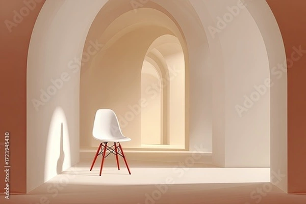 Fototapeta Modern archway interior scene