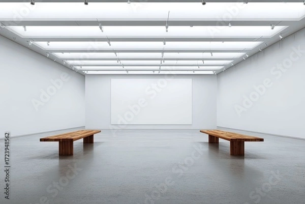 Obraz Empty art gallery interior
