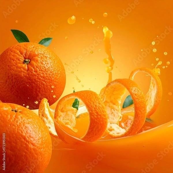 Obraz Fresh orange juice splash