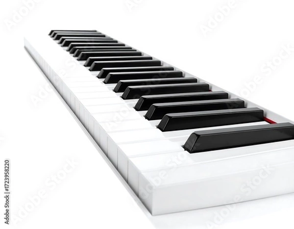 Obraz 3D piano keyboard keys
