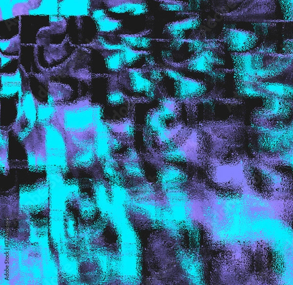 Fototapeta Graphic seamless background. Grunge texture with a beautiful pattern. For fabric, paper, and more. Art texture. Hand-drawn lines, splashes of paint, and blurred effects. Grunge texture.Grunge design.