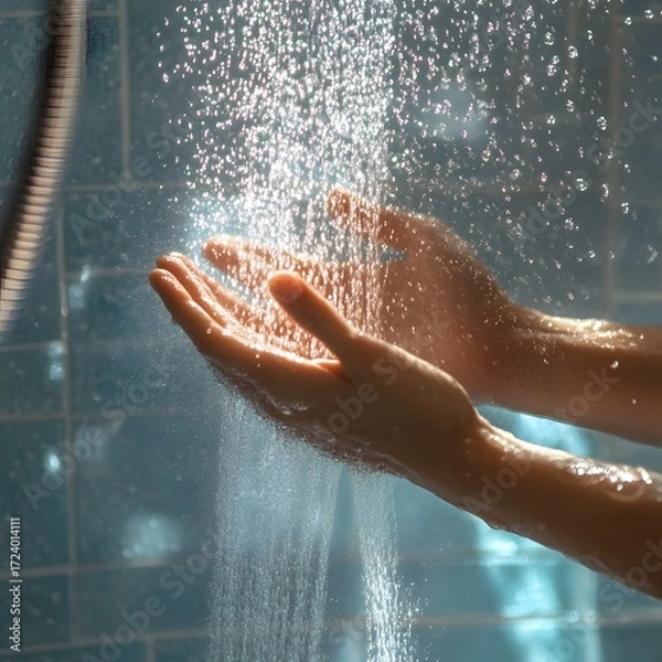 Obraz Woman's hand Shower
