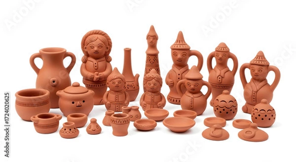 Obraz chocolate easter bunny with eggs