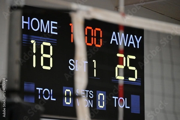 Obraz Volleyball Scoreboard