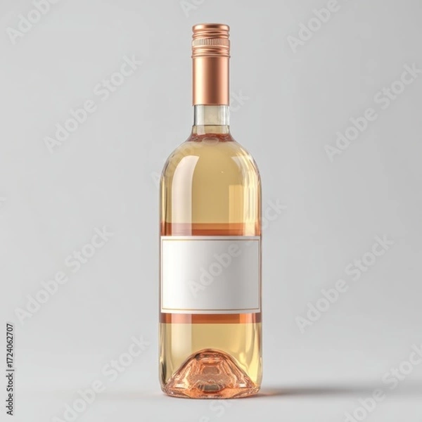 Obraz Pale ros? wine bottle