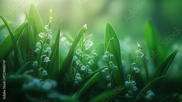 Obraz green grass with dew