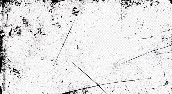 Fototapeta Subtle black and white grunge texture with dust and scratches overlay